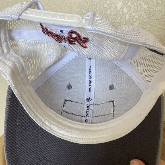 fisherman hat  Waters Edge top of the world American flag fish hook trucker Snap - Picture 3 of 4